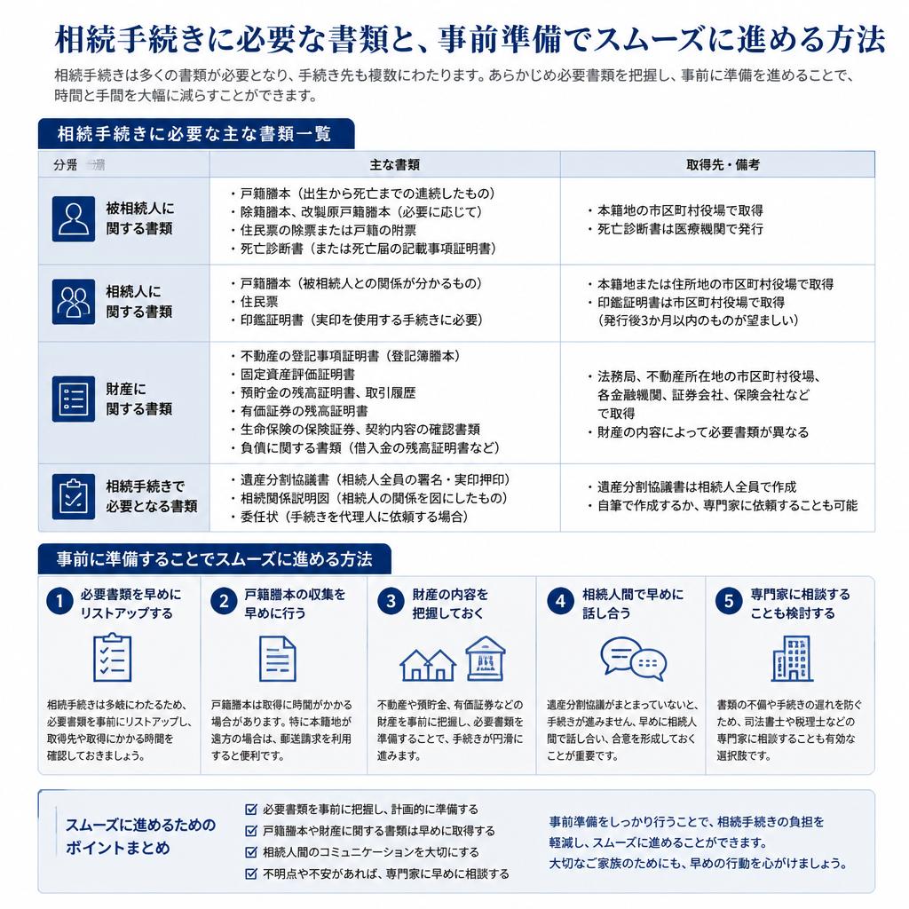 必要書類の準備