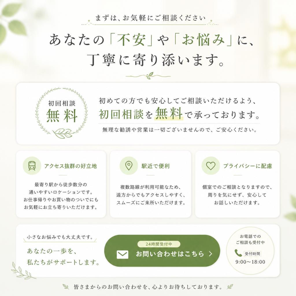今すぐお電話ください！