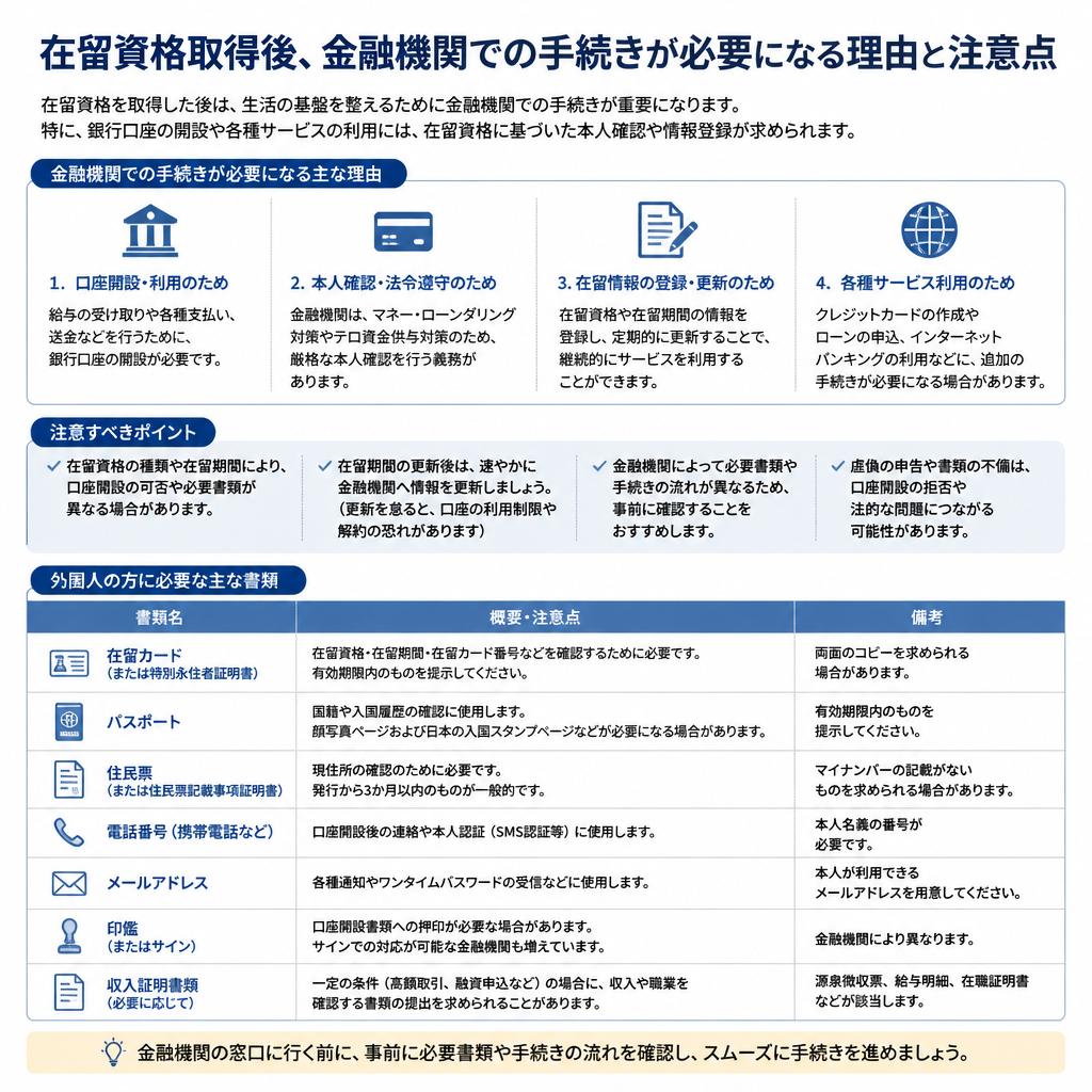 4. 金融機関での手続き