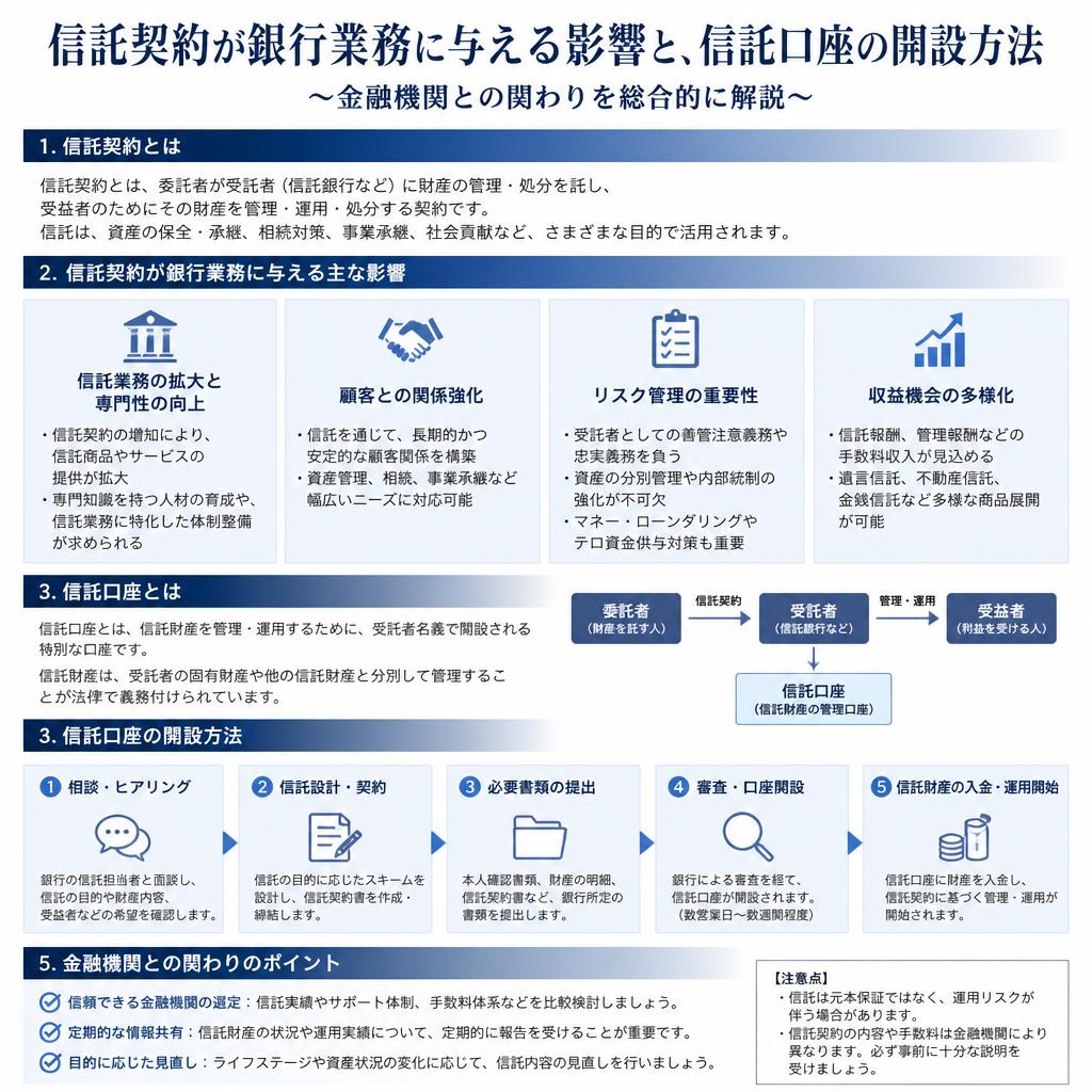 銀行業務と信託契約