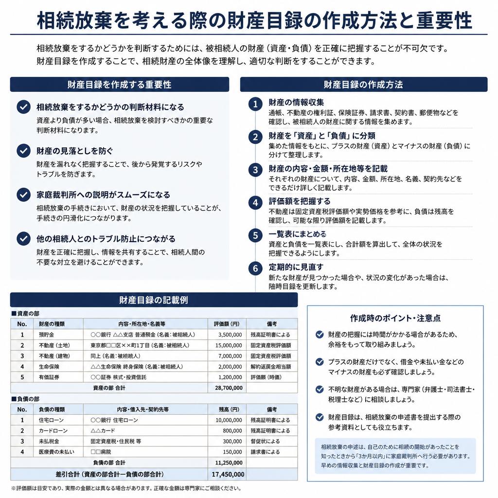 4. 財産目録の重要性