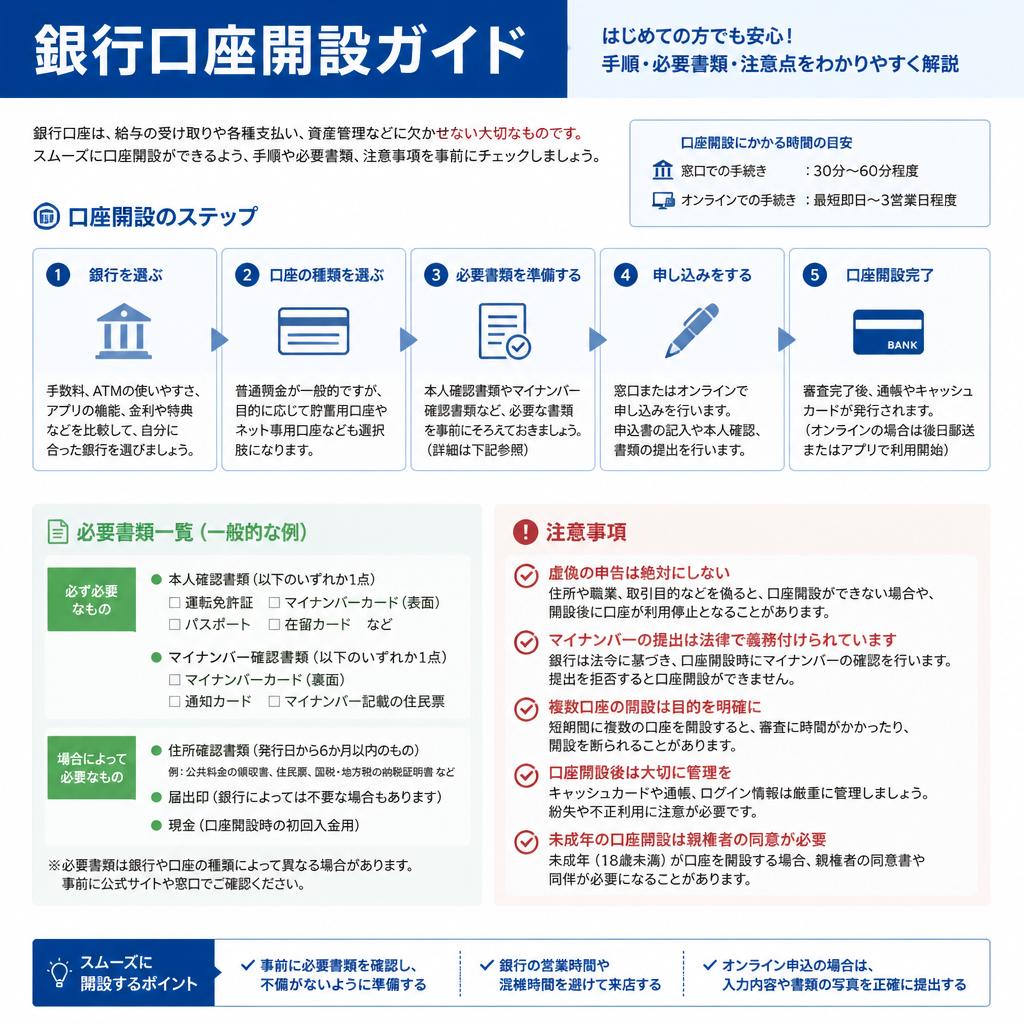 口座開設の流れ