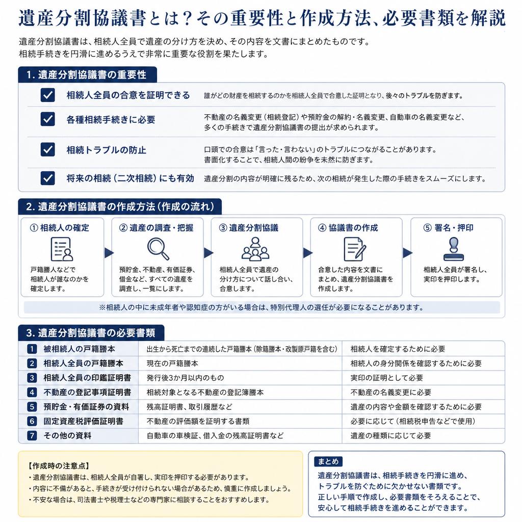 遺産分割協議書の必要性
