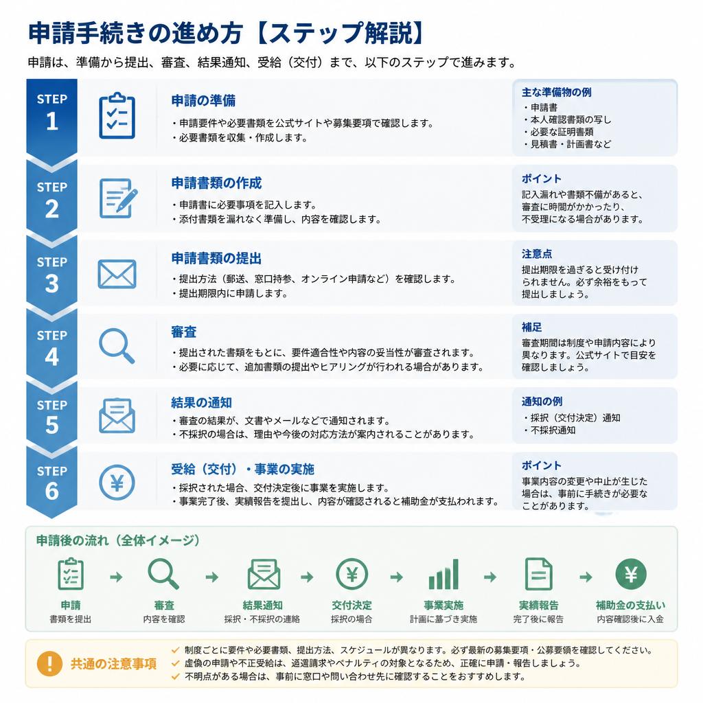 申請手続きの流れ