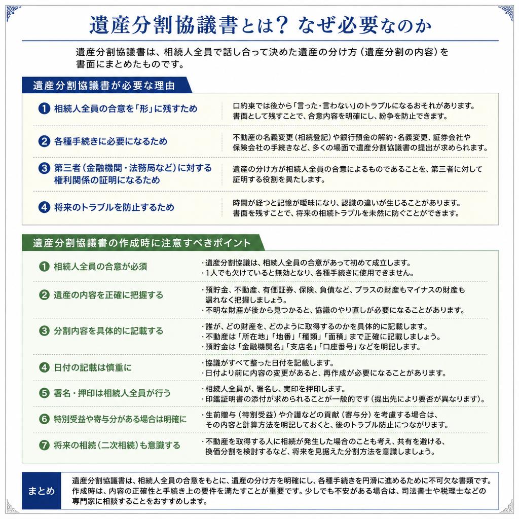 遺産分割協議書の重要性