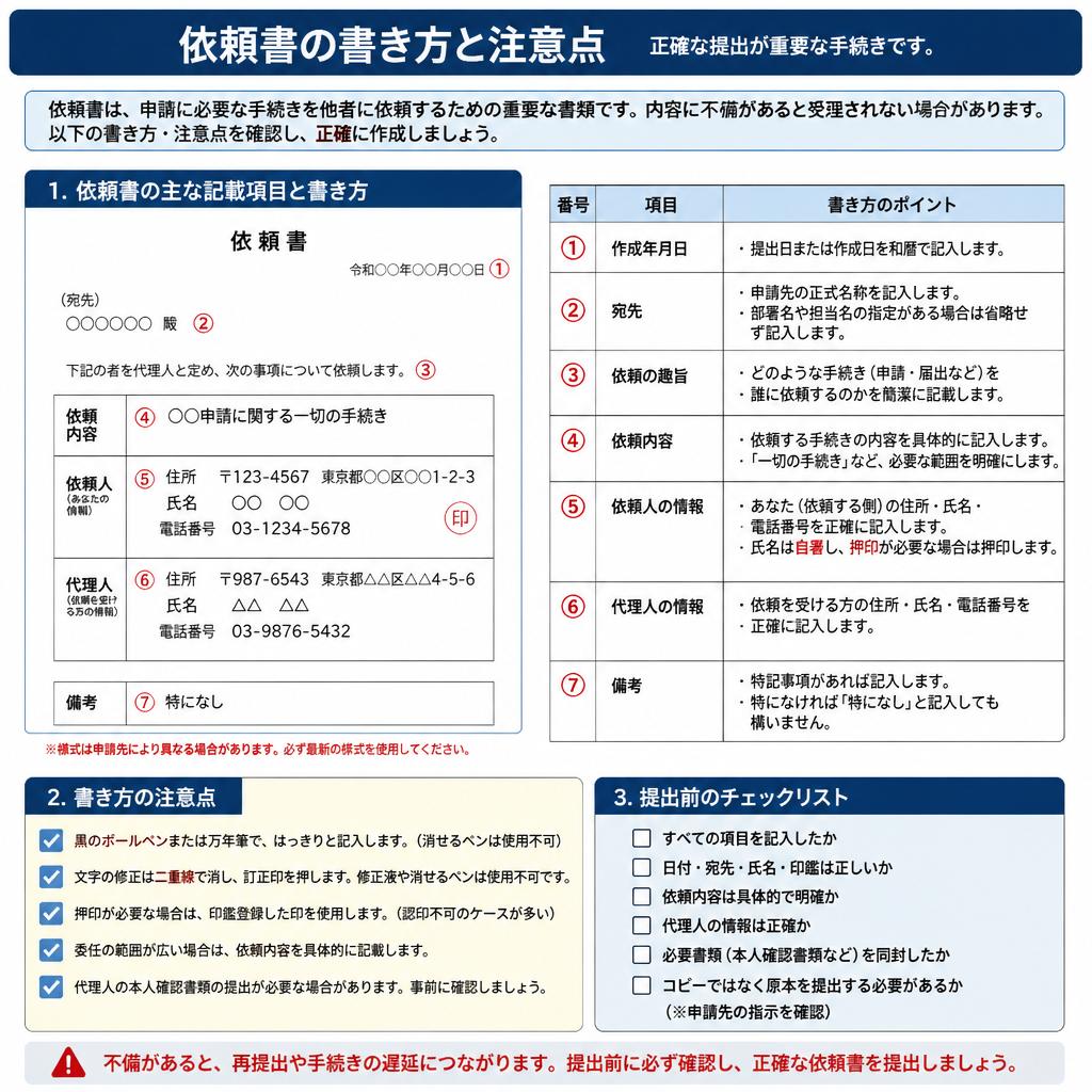 5. 依頼書の書き方