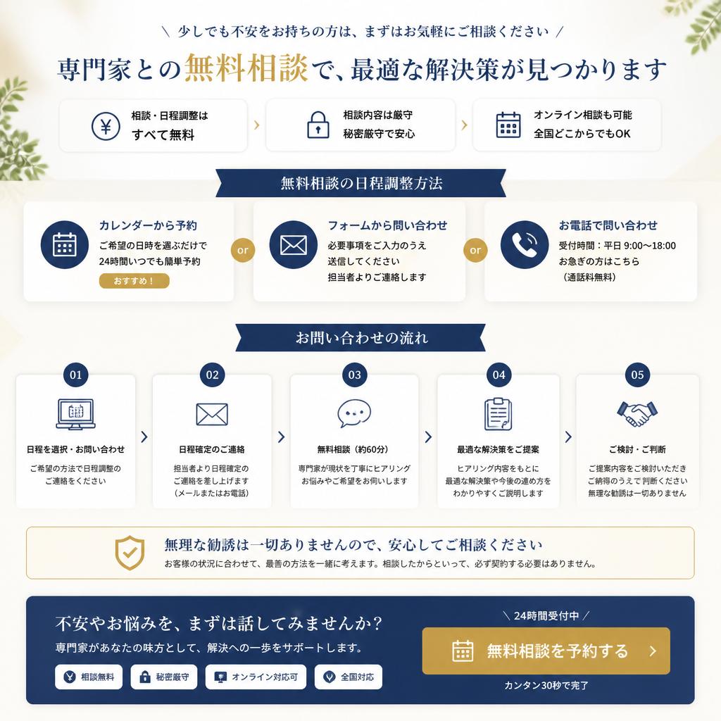 お問い合わせで次のステップへ進もう