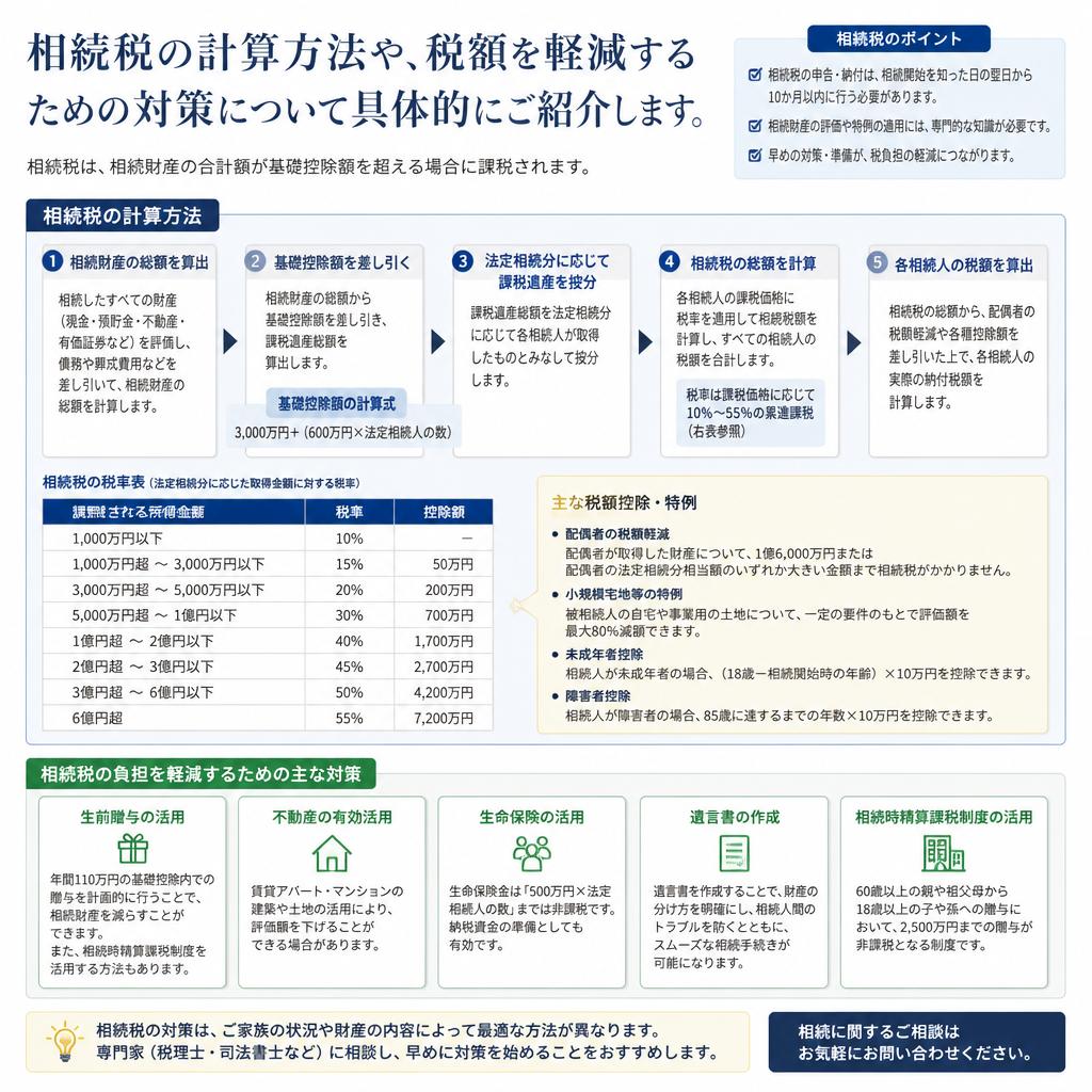 相続税の計算方法と対策