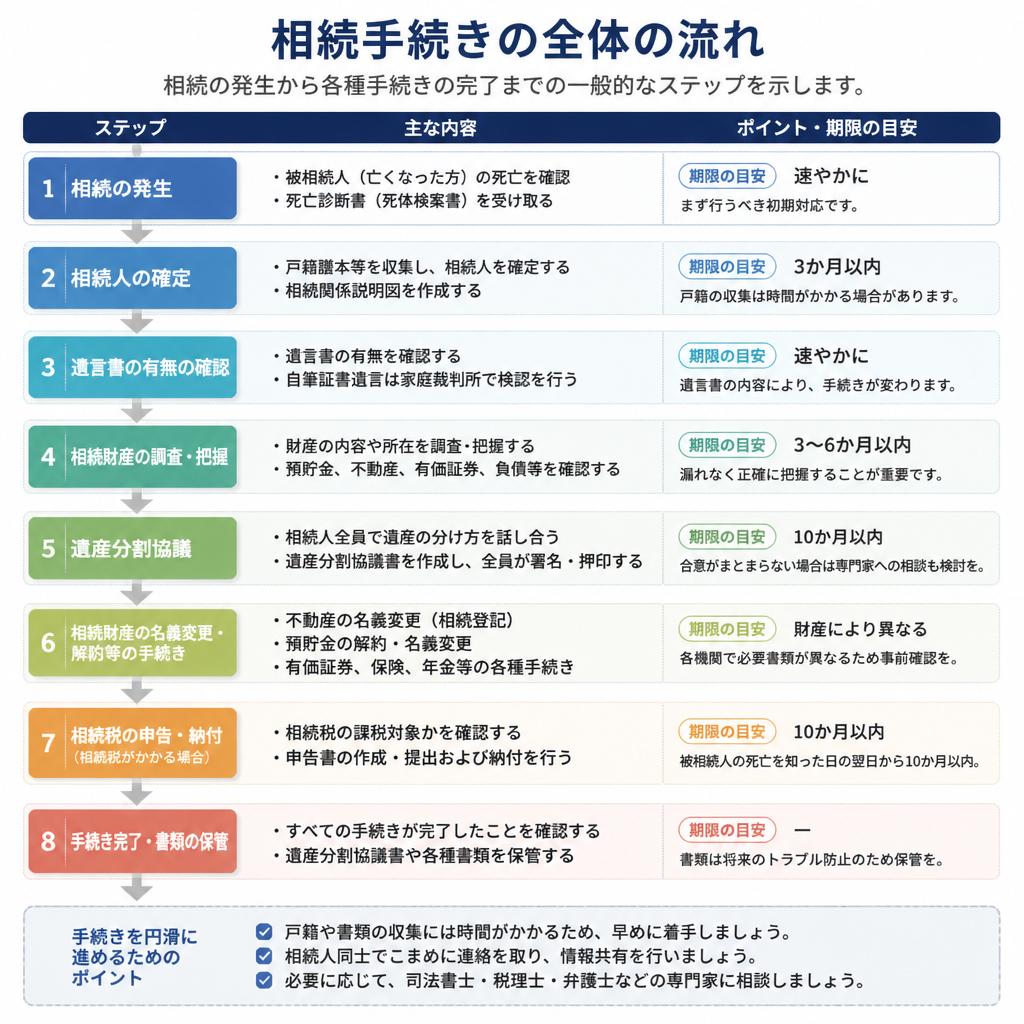 2. 相続手続きの流れ