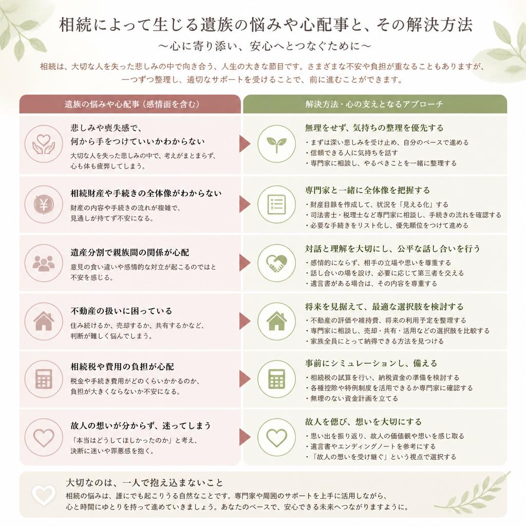 2. 遺族の悩みを理解する