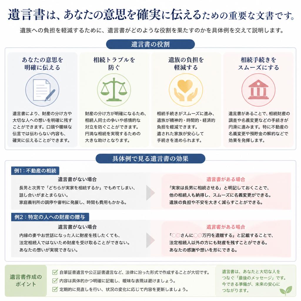 遺言書の必要性と役割