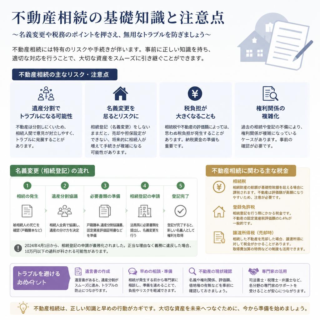 不動産相続の注意点