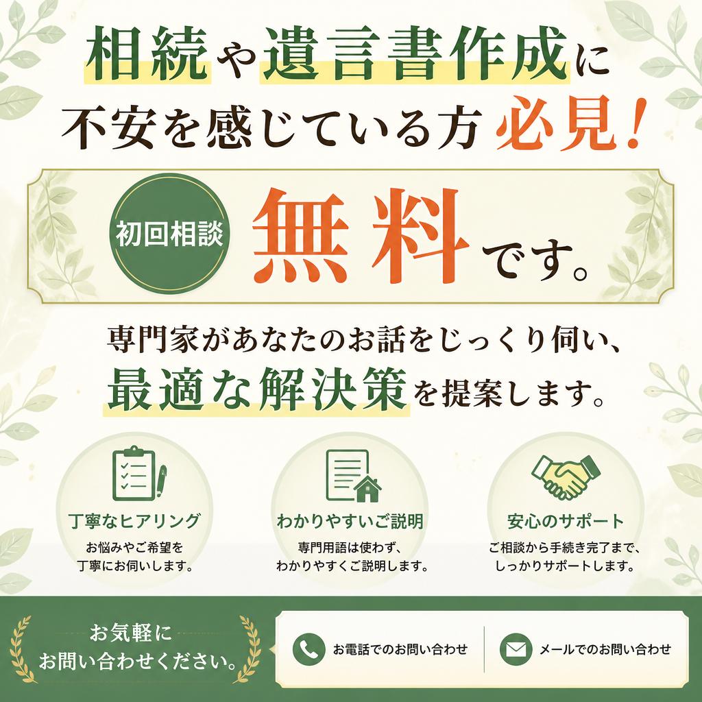 まずは無料相談を！