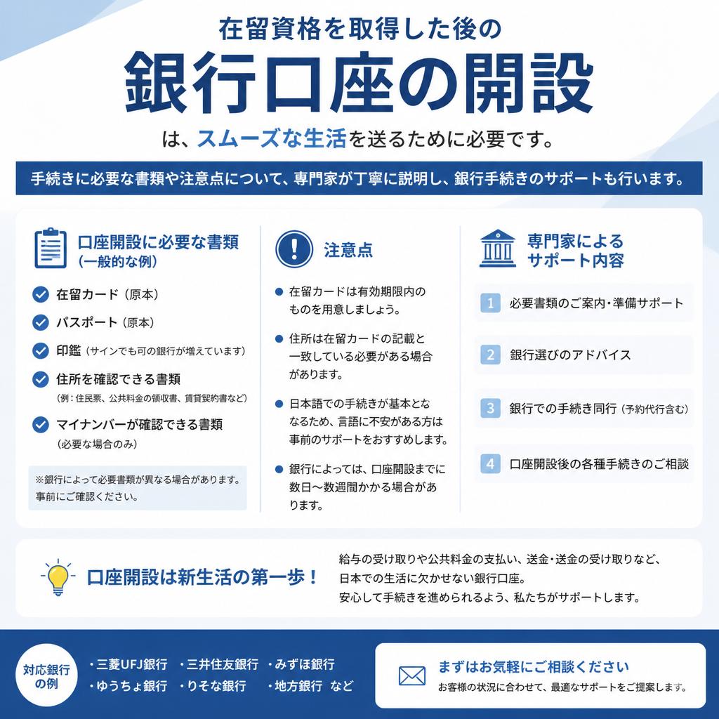 銀行手続きもお任せ