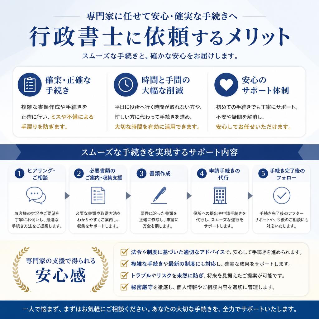 専門家と一緒に進めるメリット