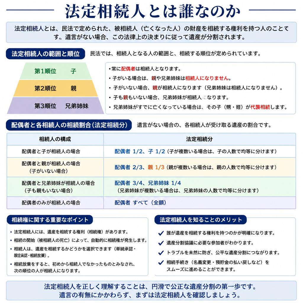 法定相続人の範囲は？