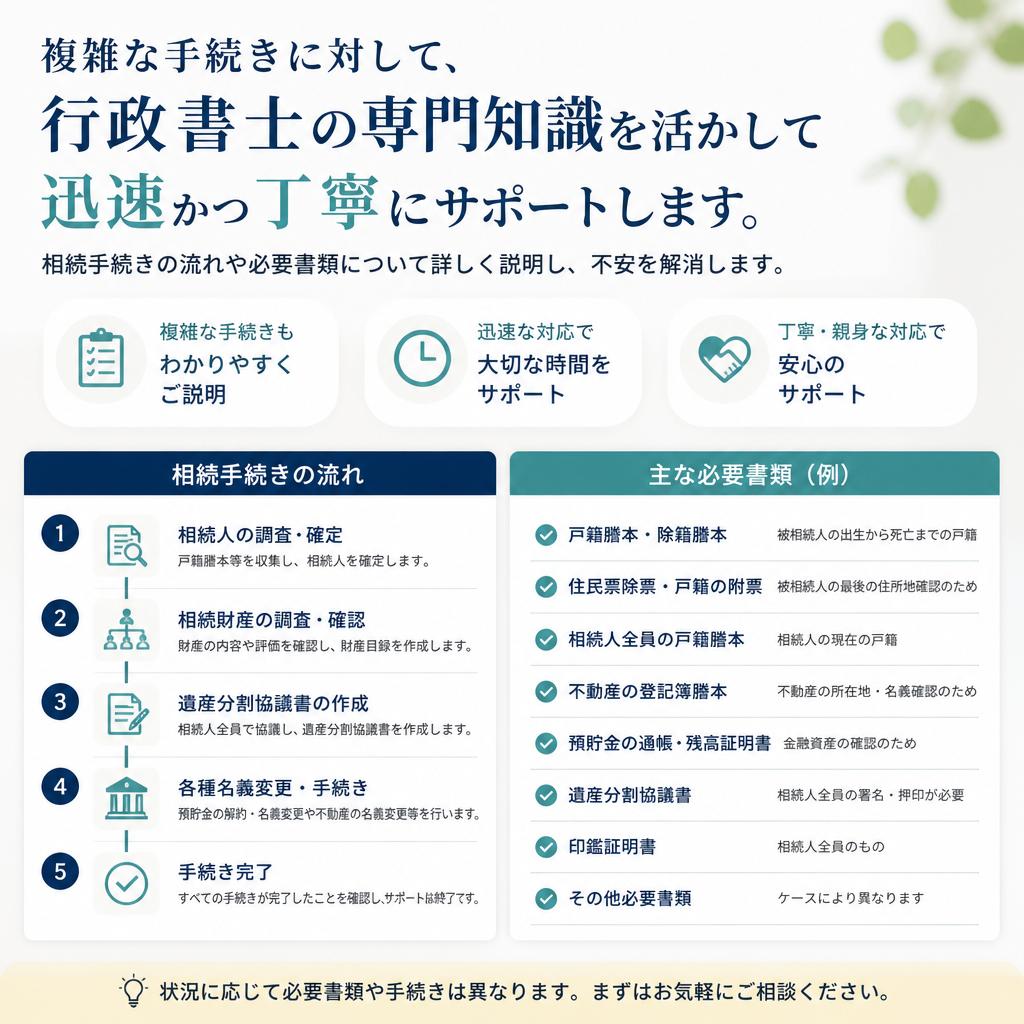 専門家が行う相続サポート