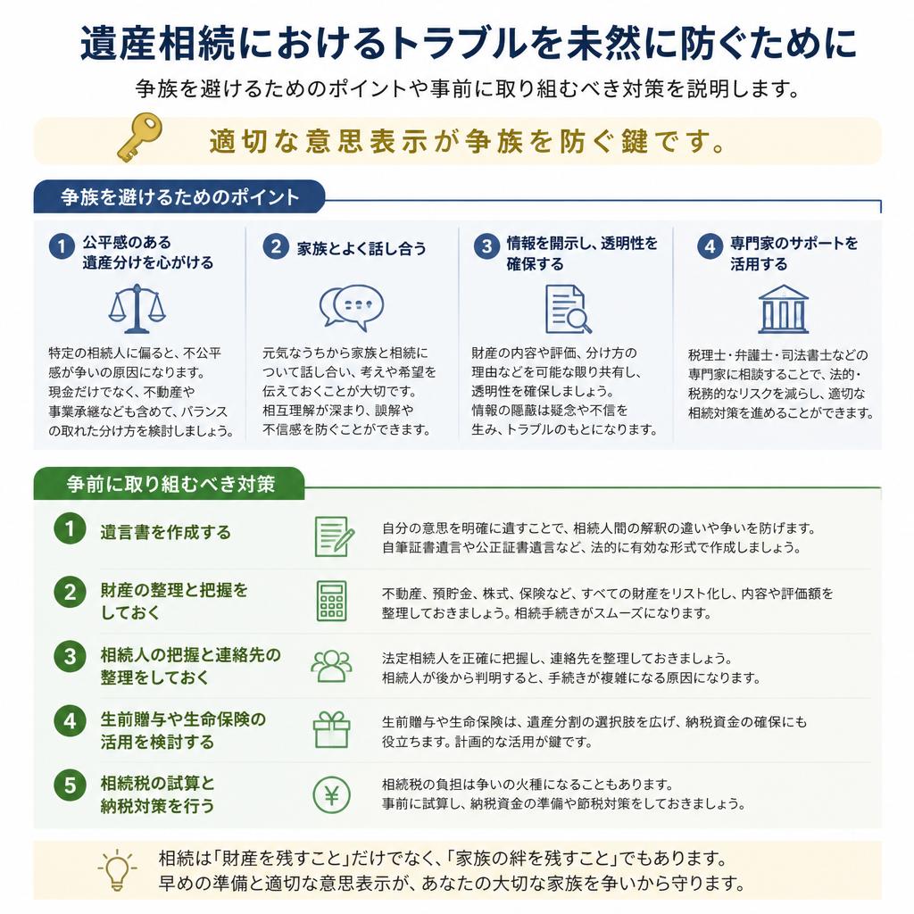 争族を避けるための対策