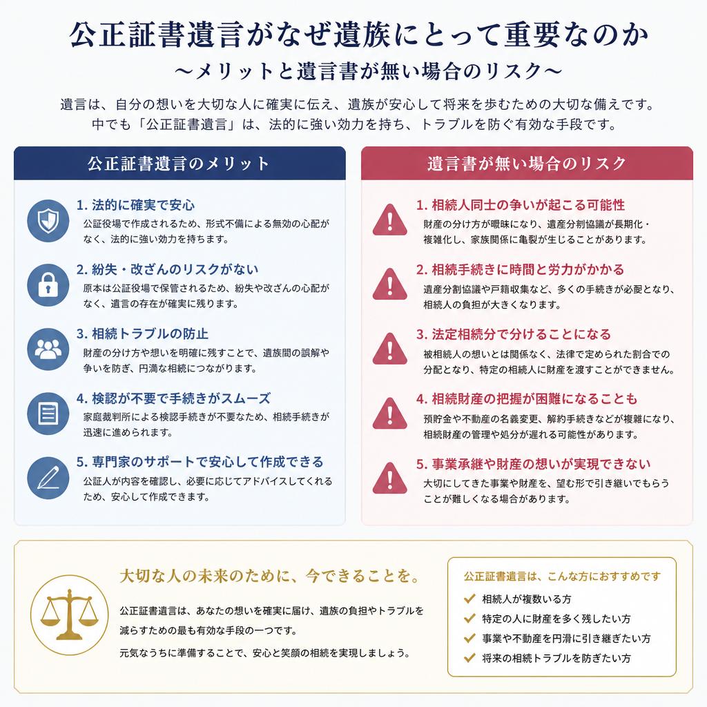 なぜ公正証書遺言が必要なのか？ – 遺族の安心を守るため