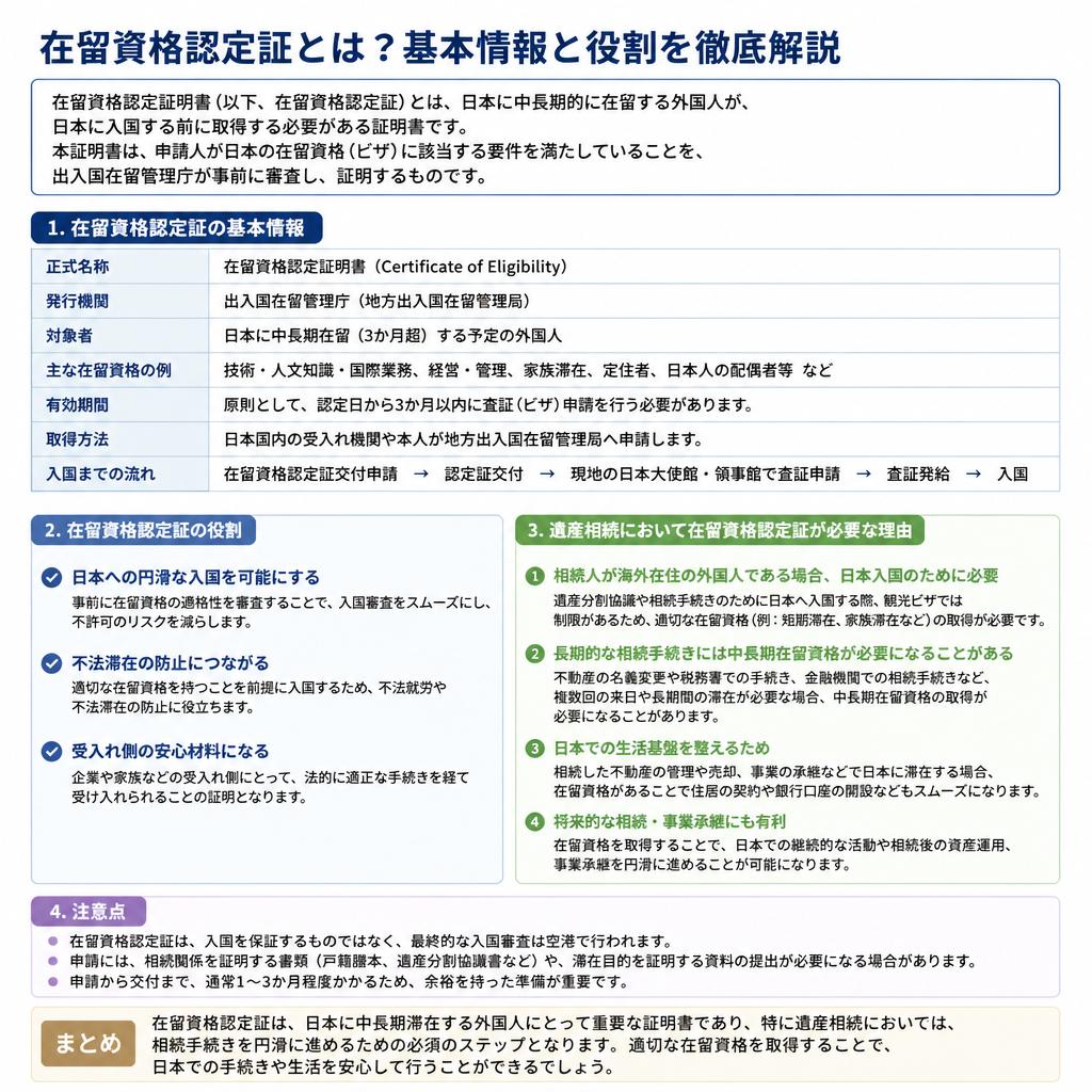 在留資格認定証とは？