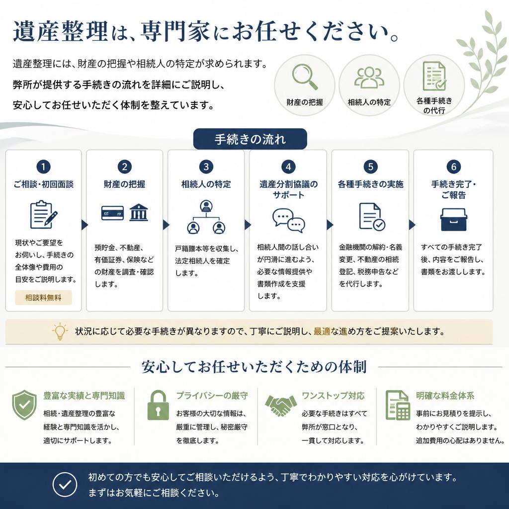 遺産整理の流れ