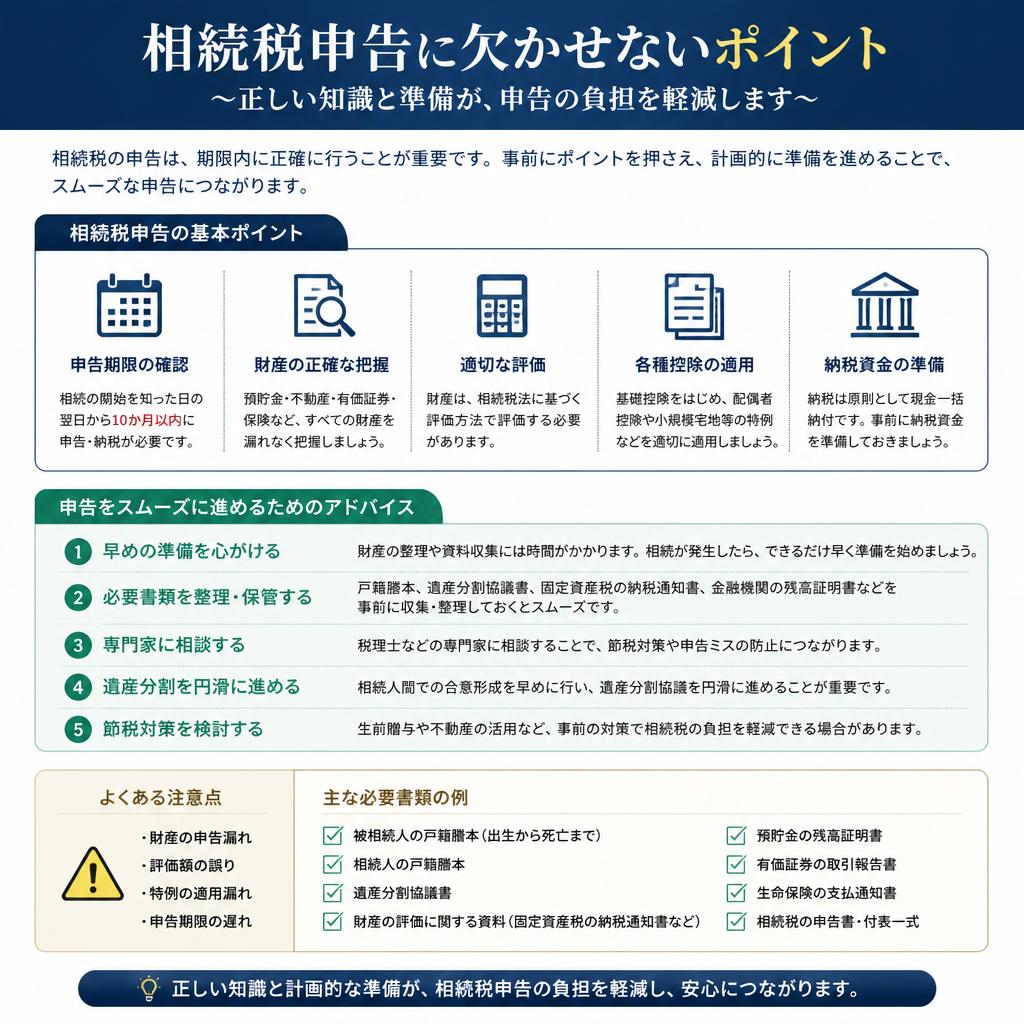 相続税申告のポイント