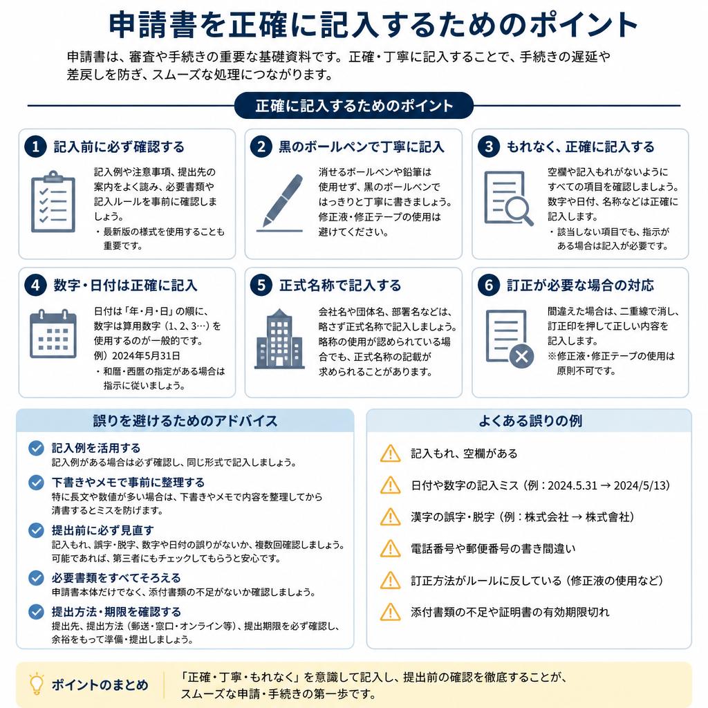 申請書の記入方法