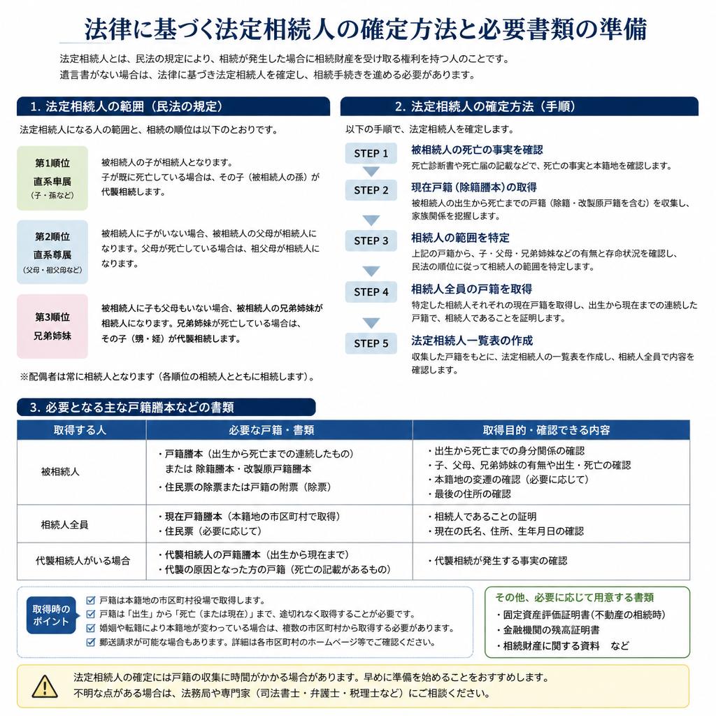2. 法定相続人の確認方法