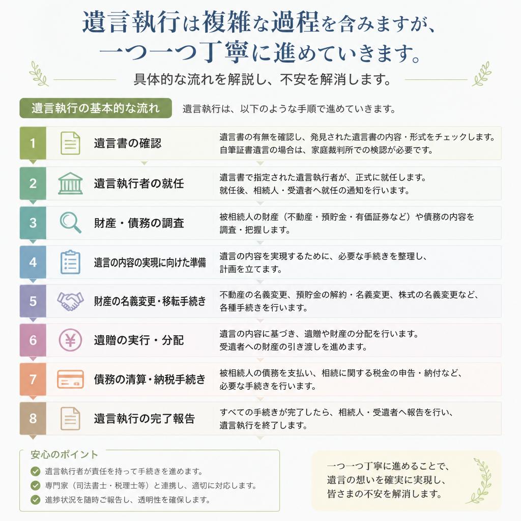 遺言執行の流れ