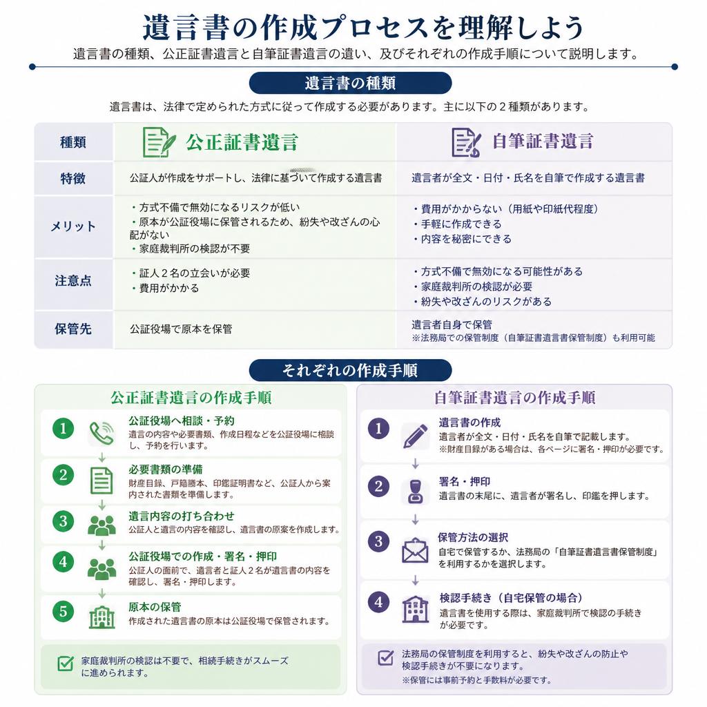 どのように遺言書を作成するのか