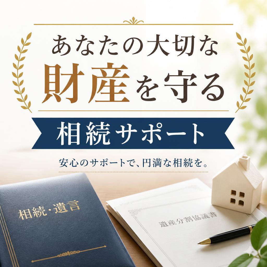 あなたの大切な財産を守る相続サポート