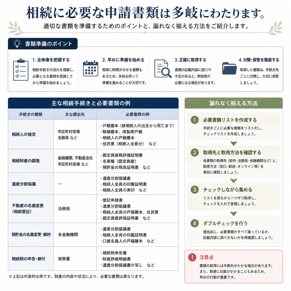 申請書類の準備
