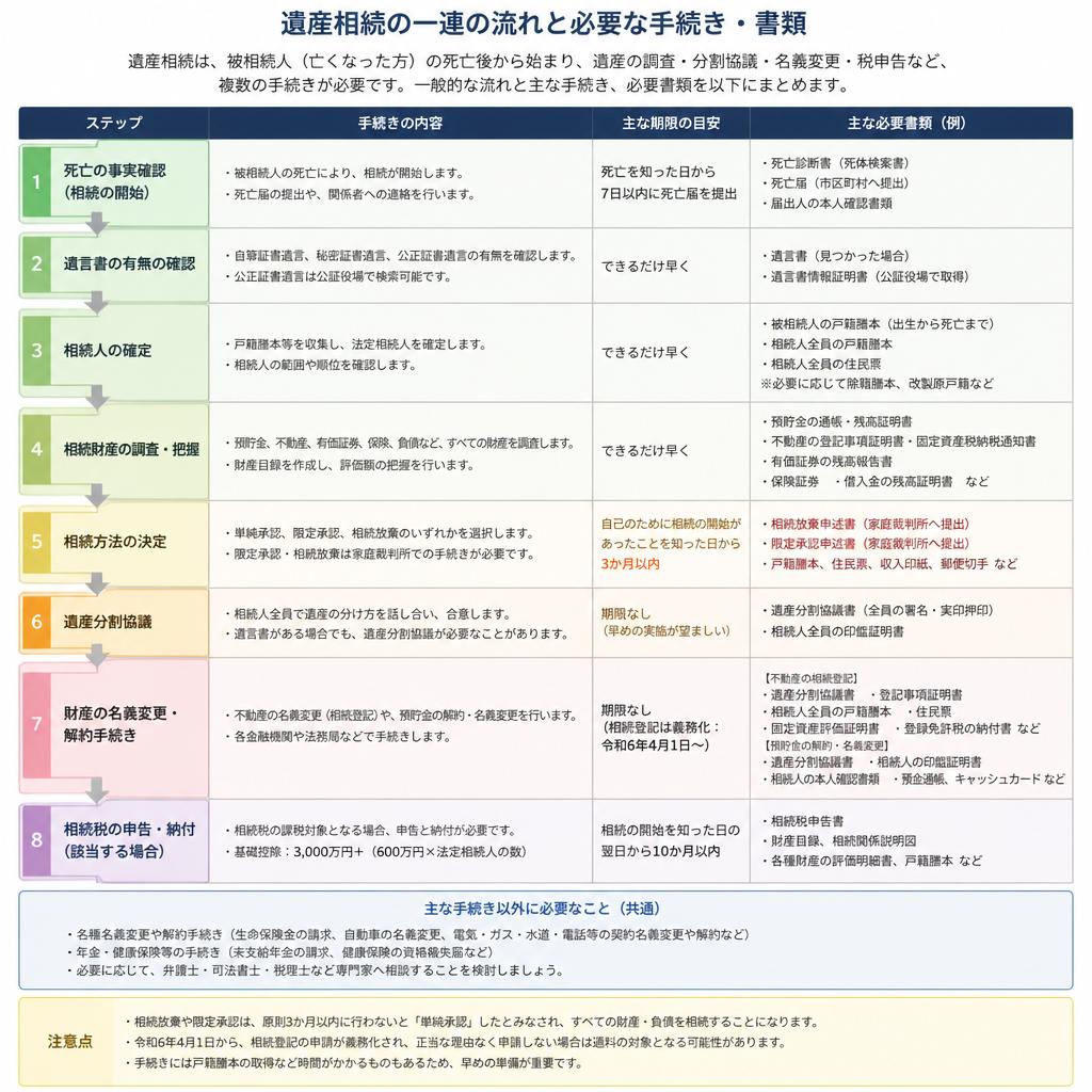 遺産相続のプロセス