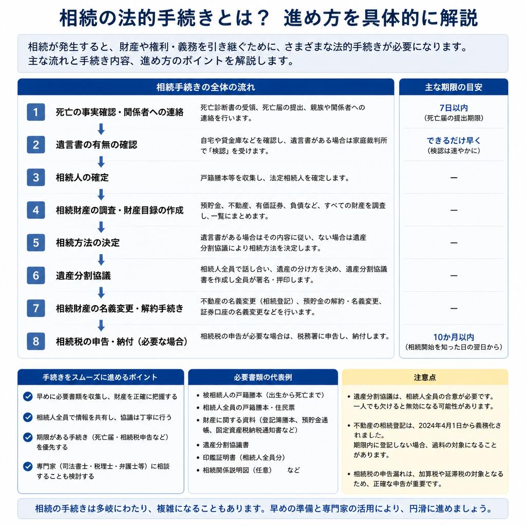 法的手続きの具体的な手順