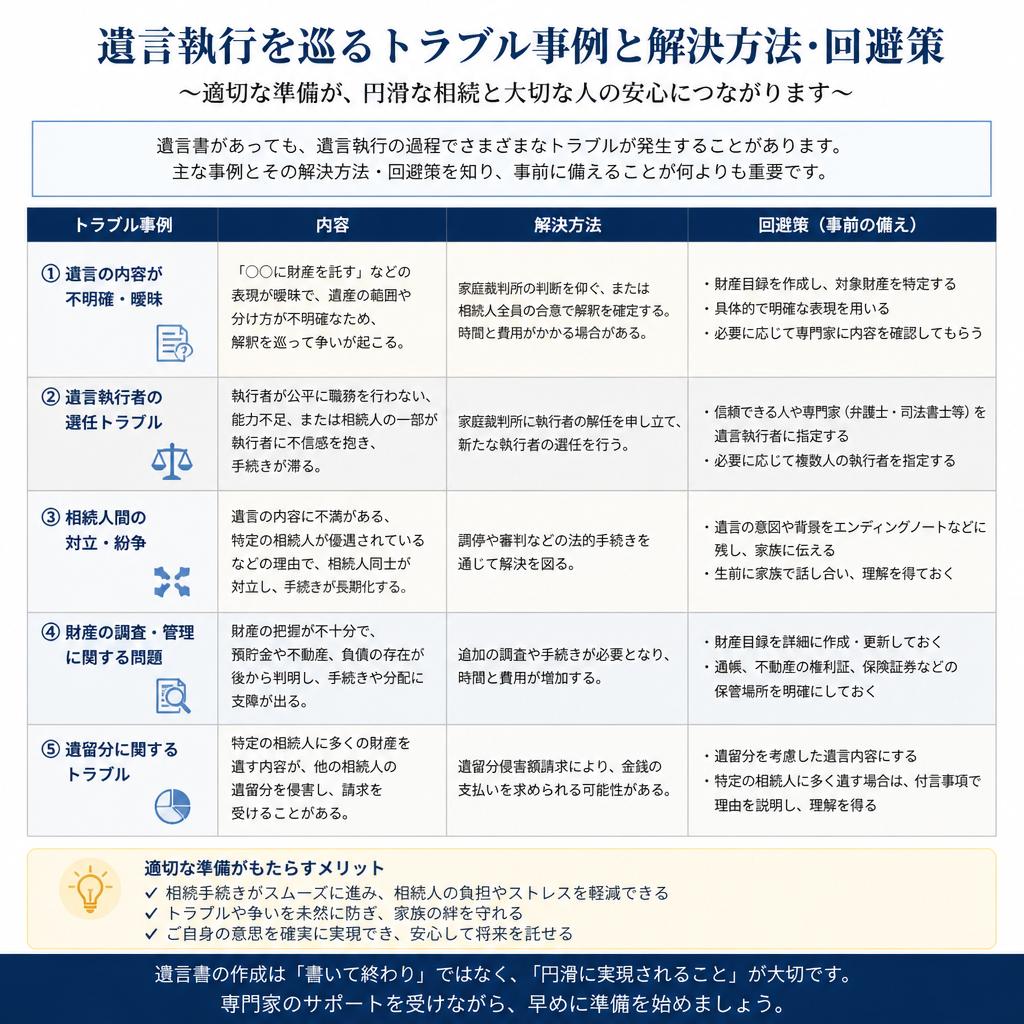 トラブル事例とその回避方法