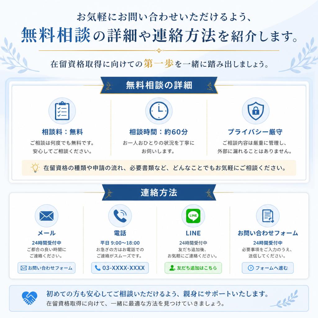 お問い合わせ・無料相談のご案内