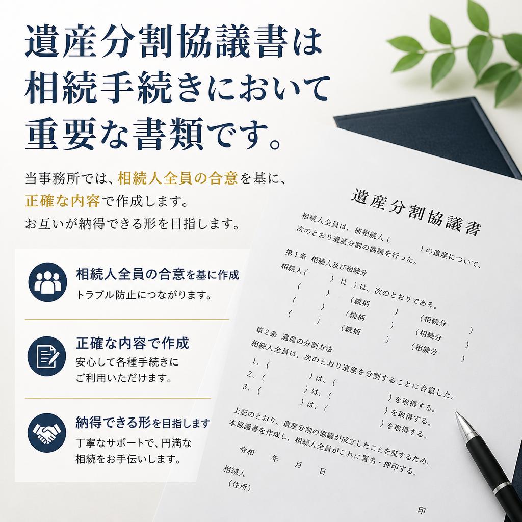 遺産分割協議書作成
