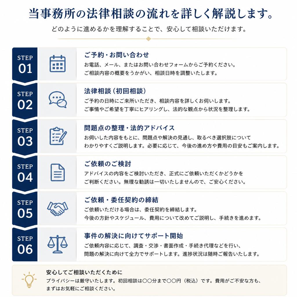 法律相談の流れ