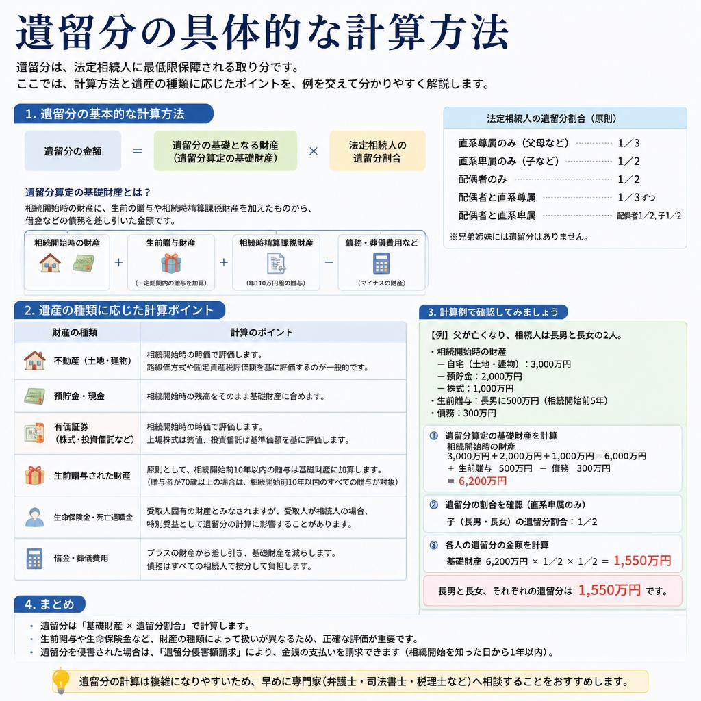 2. 遺留分の計算方法