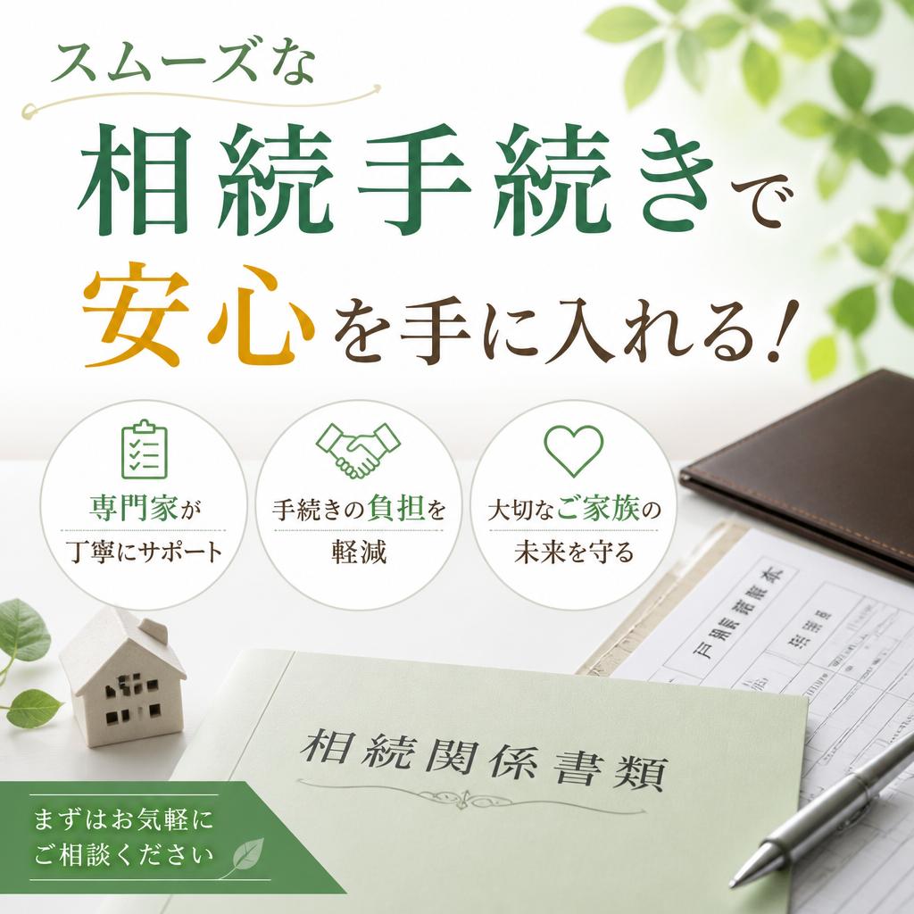 スムーズな相続手続きで安心を手に入れる！