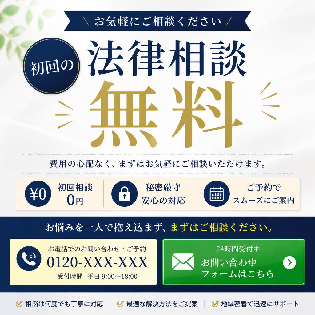 今すぐ無料相談を！