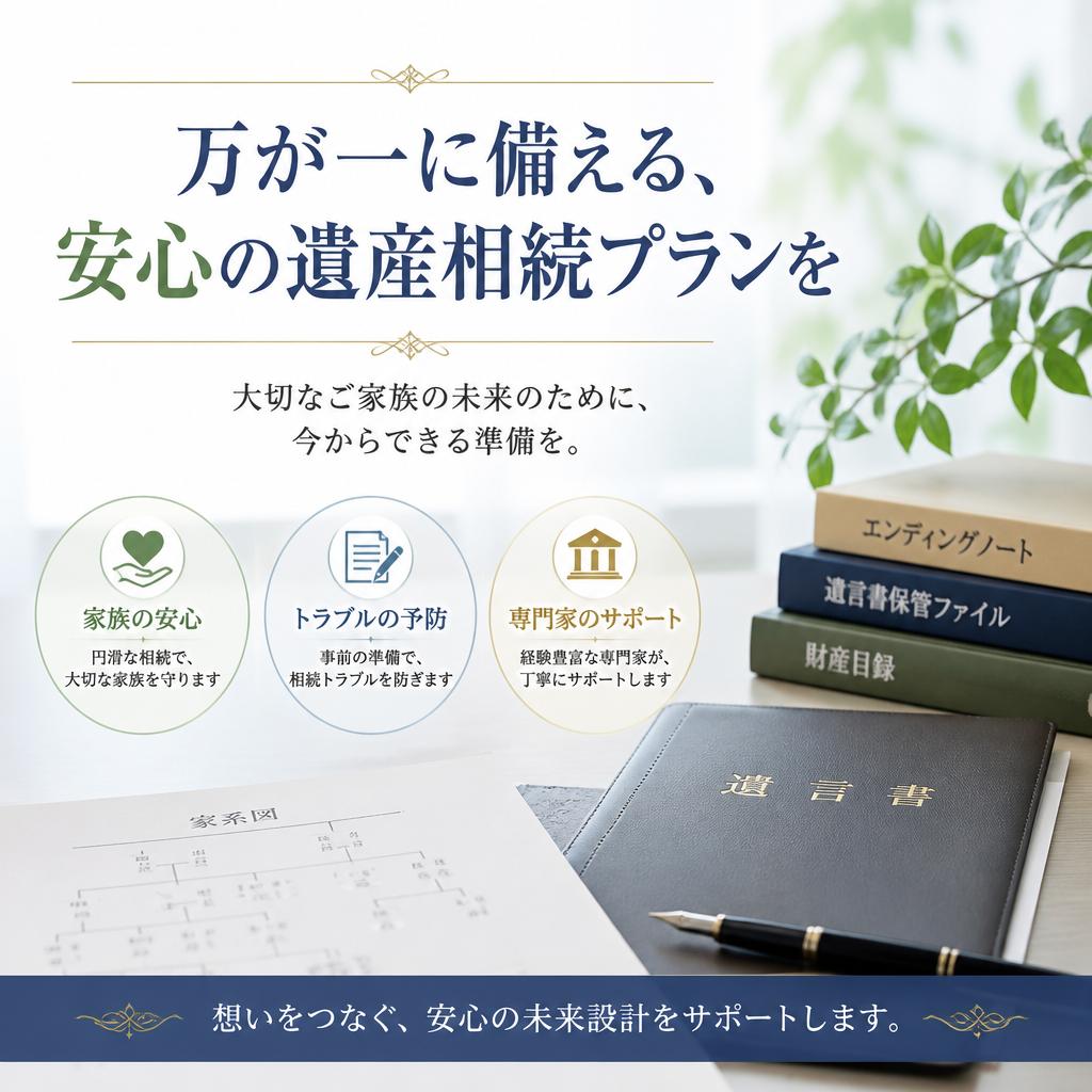 万が一に備える、安心の遺産相続プランを
