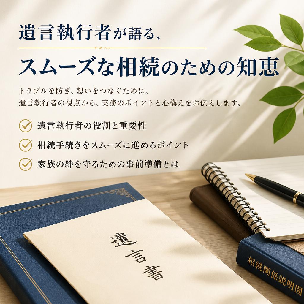 遺言執行者が語る、スムーズな相続のための知恵