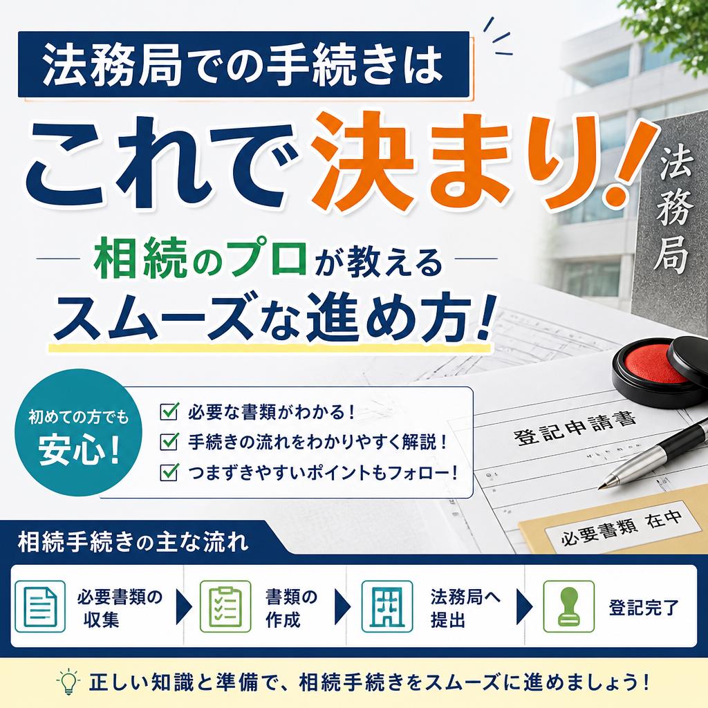 法務局での手続きはこれで決まり！相続のプロが教えるスムーズな進め方！