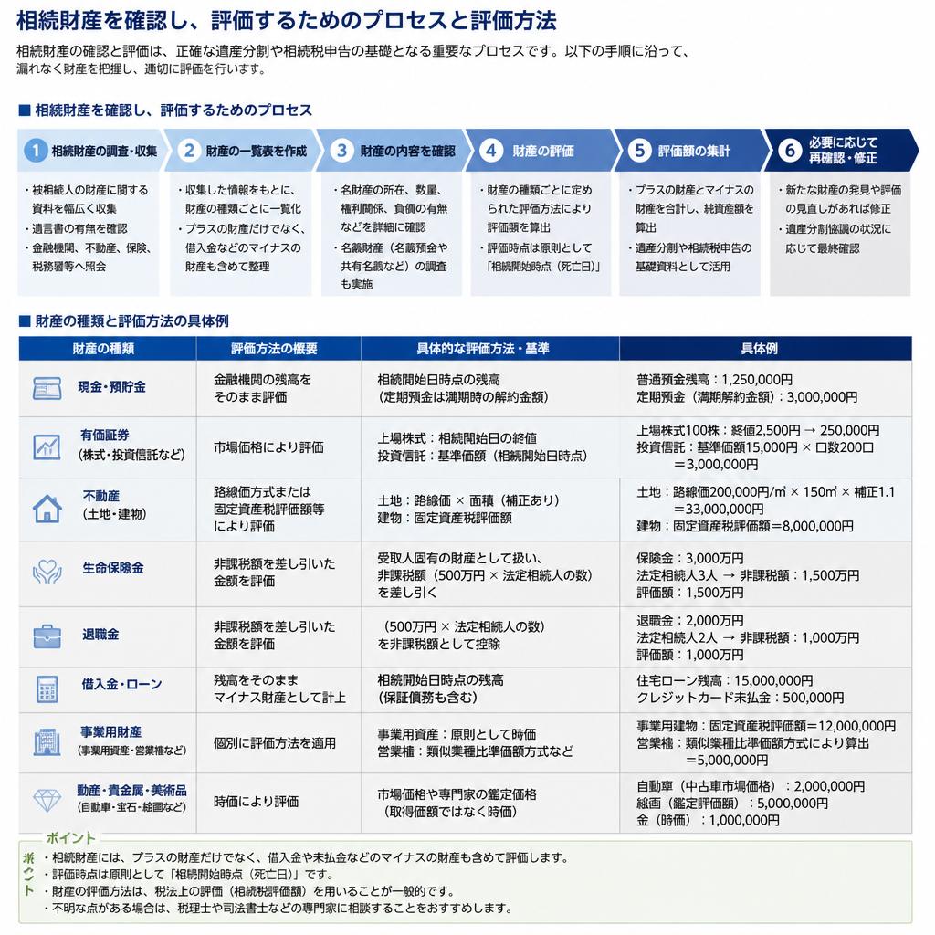 相続財産の確認と評価