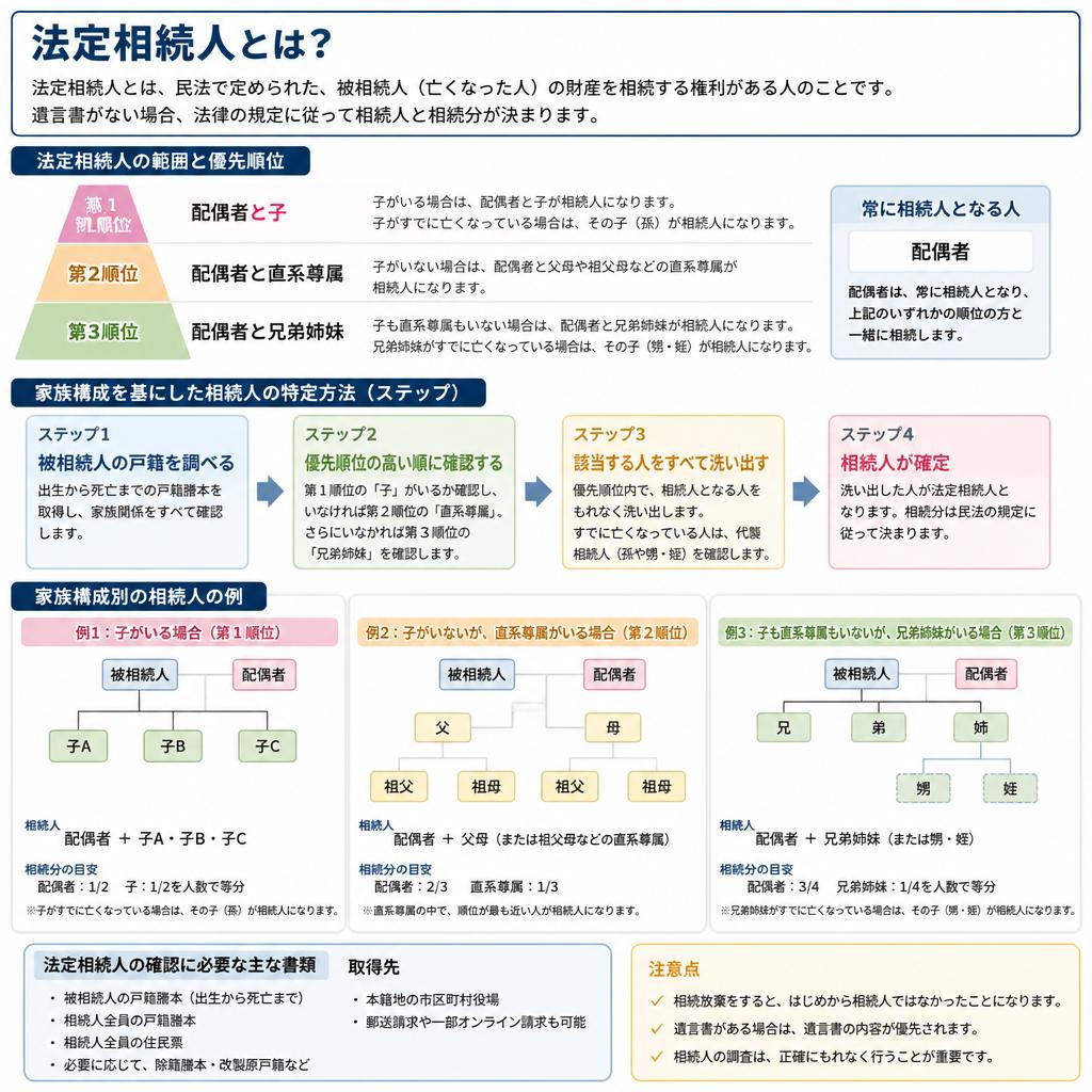 法定相続人の確認