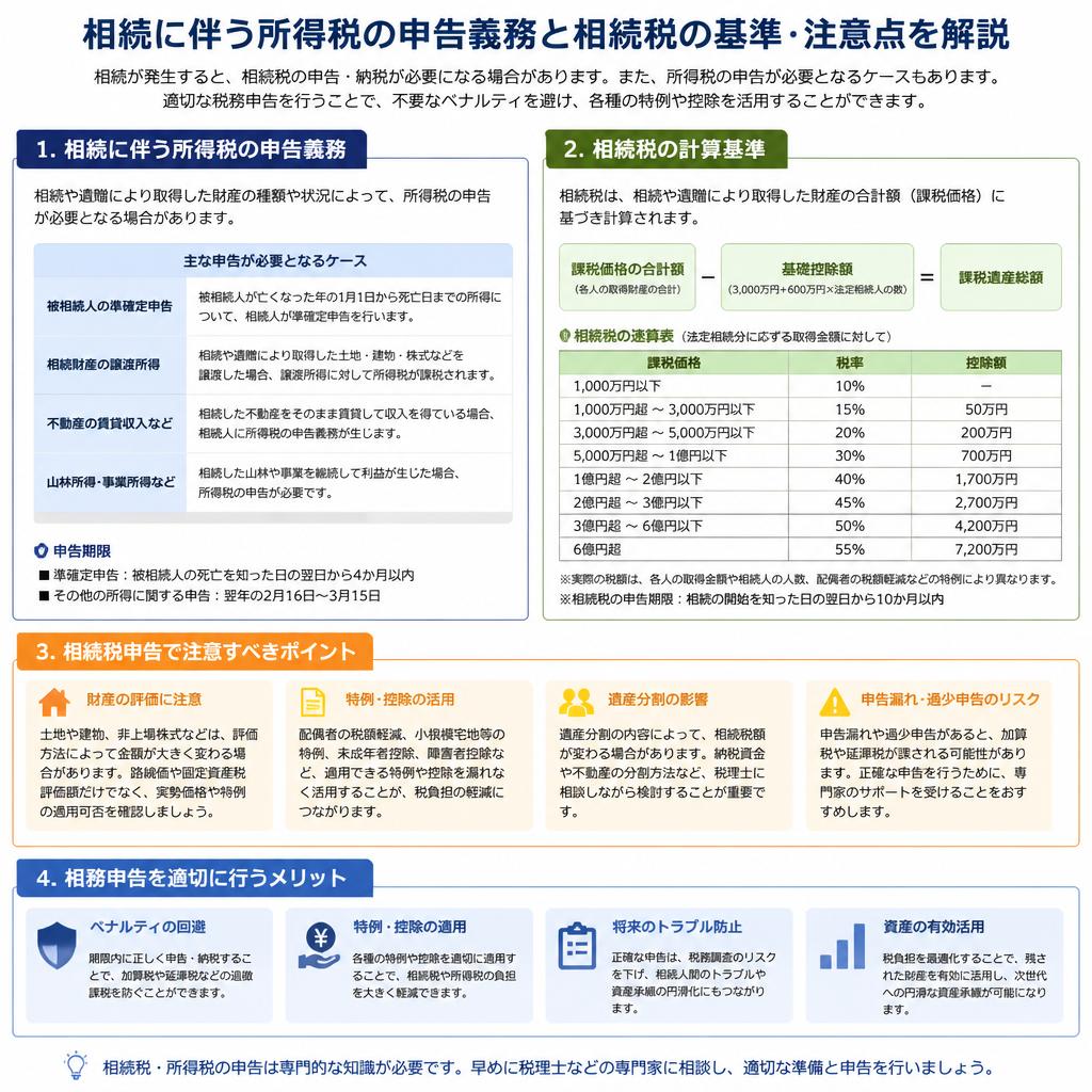 相続税の申告と注意点