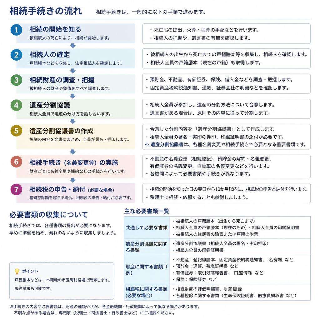 相続手続きのフロー