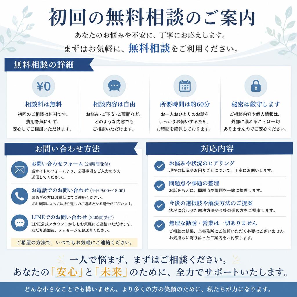 無料相談のご案内