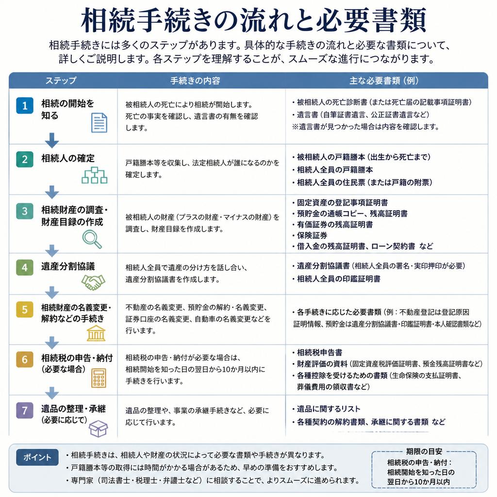 相続手続きの流れ